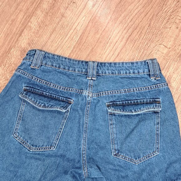 SHEIN SXY Cargo Denim Jean 90's Style Misses Size Medium - Picture 11 of 12